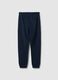 Boy's Blue Cotton Jogger Trousers Regular Fit_4
