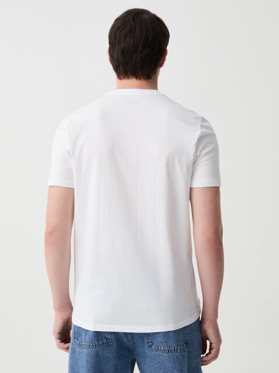 Cotton T-shirt with Naples print_2