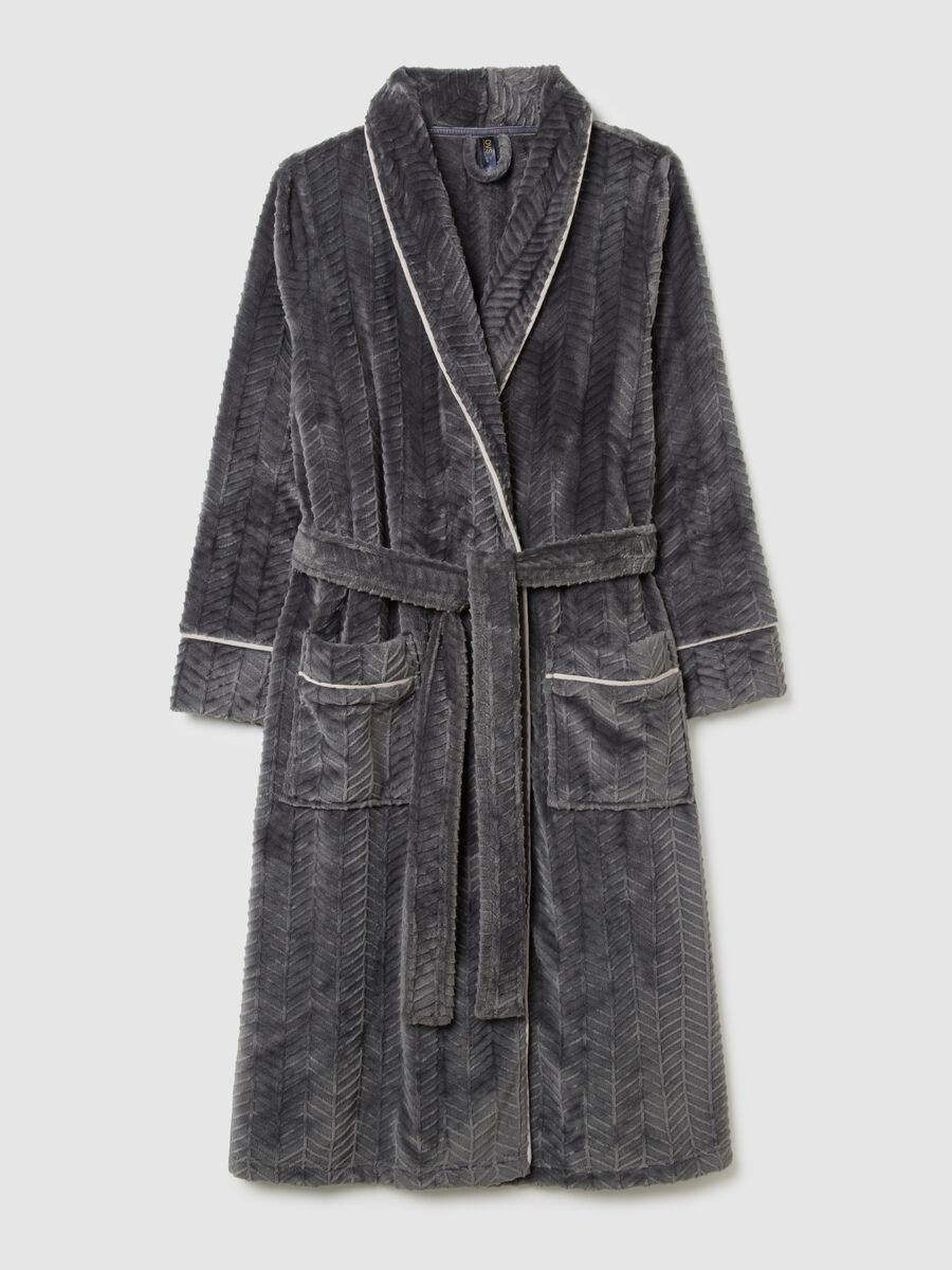 Grey robe with belt_4