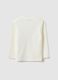 White pure cotton T-shirt regular fit with prints for boy_1