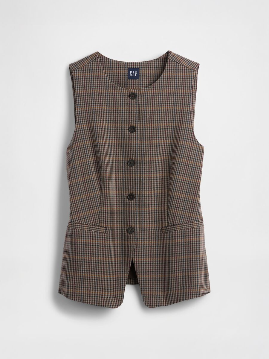Multicolor vest in stretch fabric_4