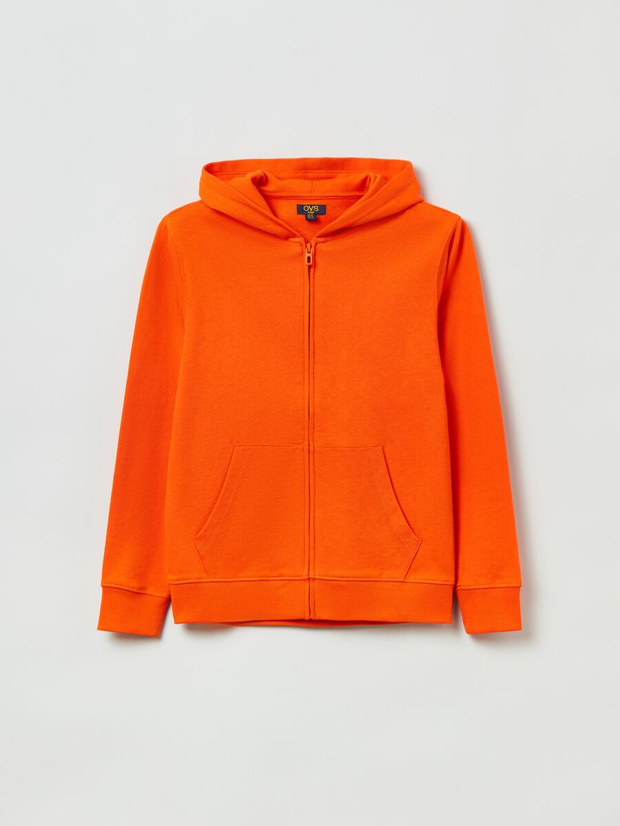 Full-zip in French Terry con cappuccio_0