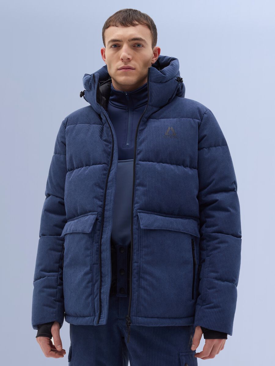 Altavia by Deborah Compagnoni padded ski jacket in velvet_0