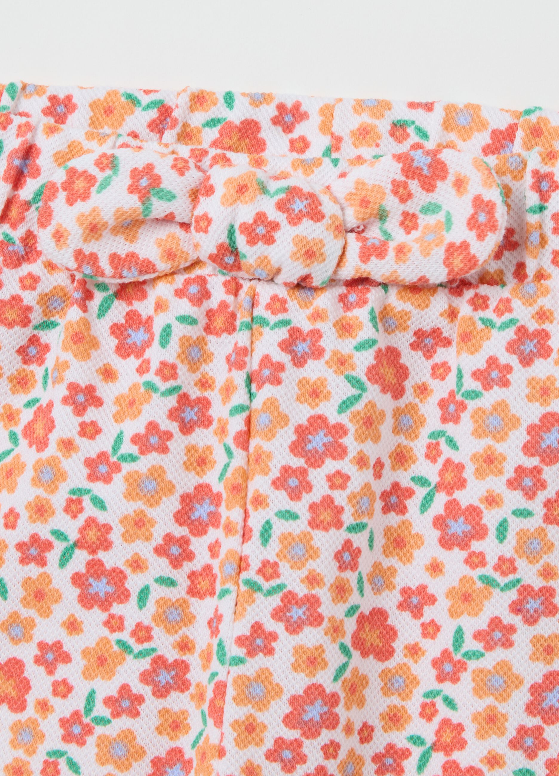 Short da neonata in puro cotone multicolor regular fit con fantasia