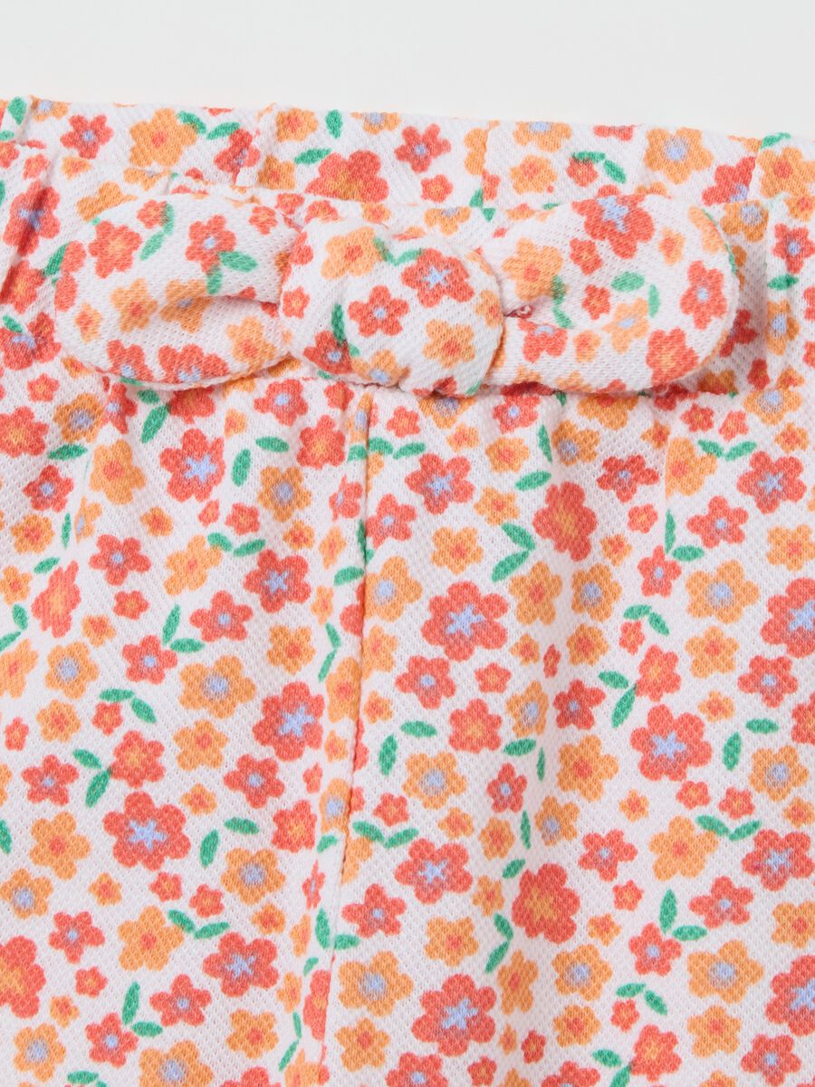 Fagottino Baby Girl Cotton Floral Shorts_2