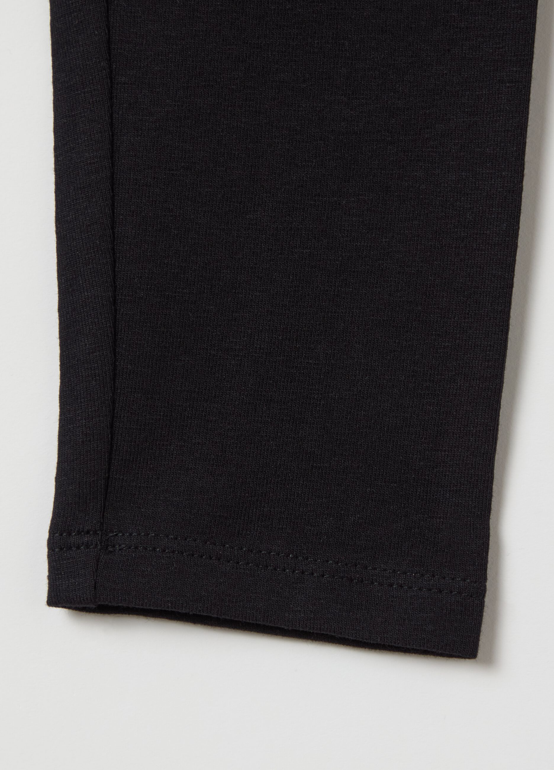 Stretch cotton leggings