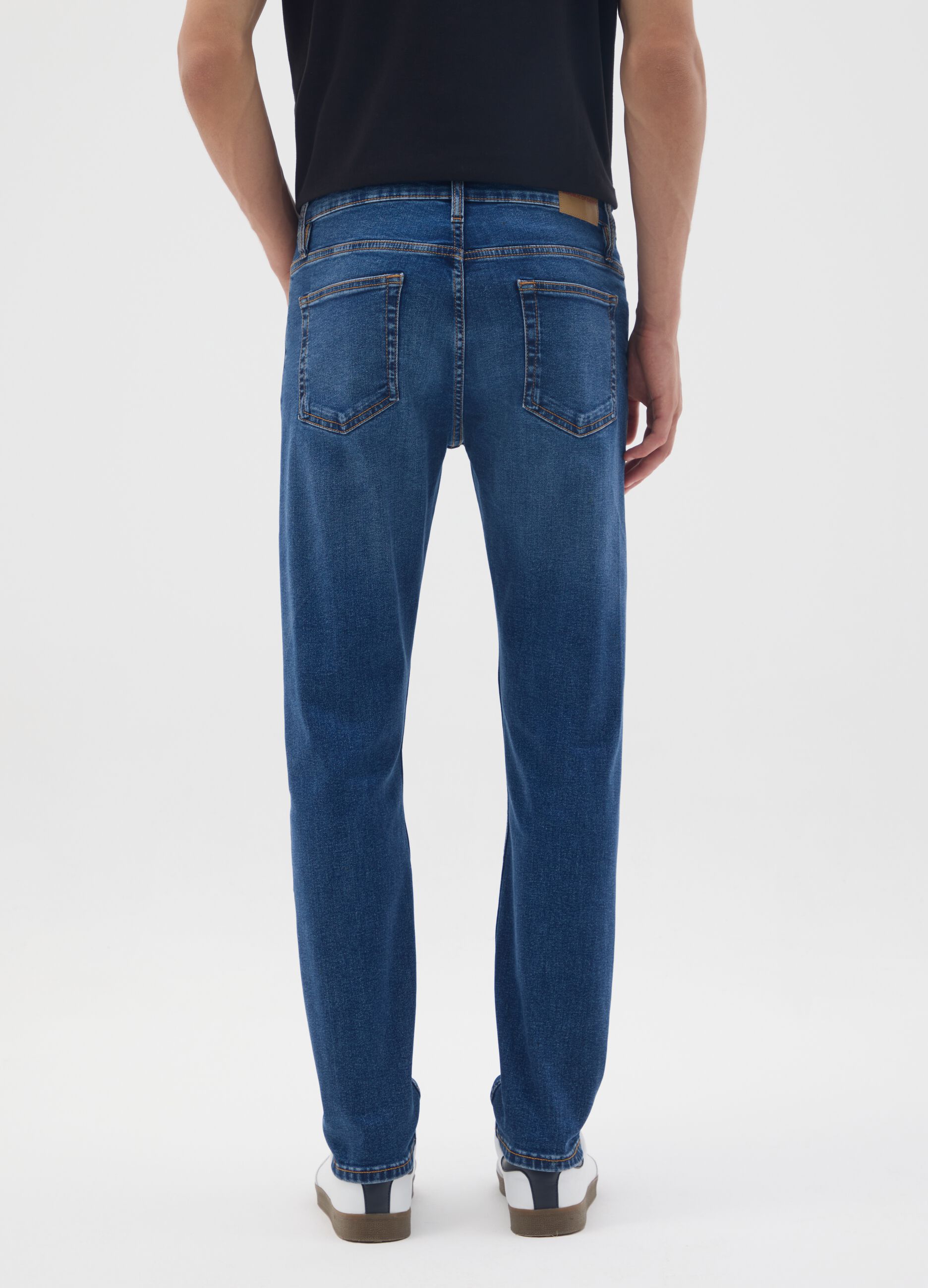 Jeans in cotone elasticizzato blu skinny fit