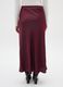 Regular Fit Red Satin Maxi Skirt_2