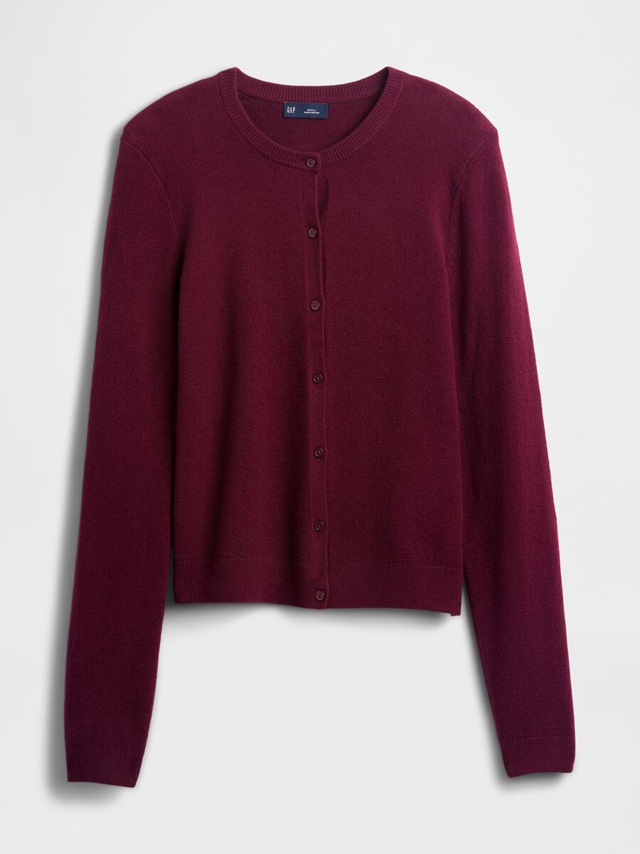 Cardigan viola in misto cotone_3