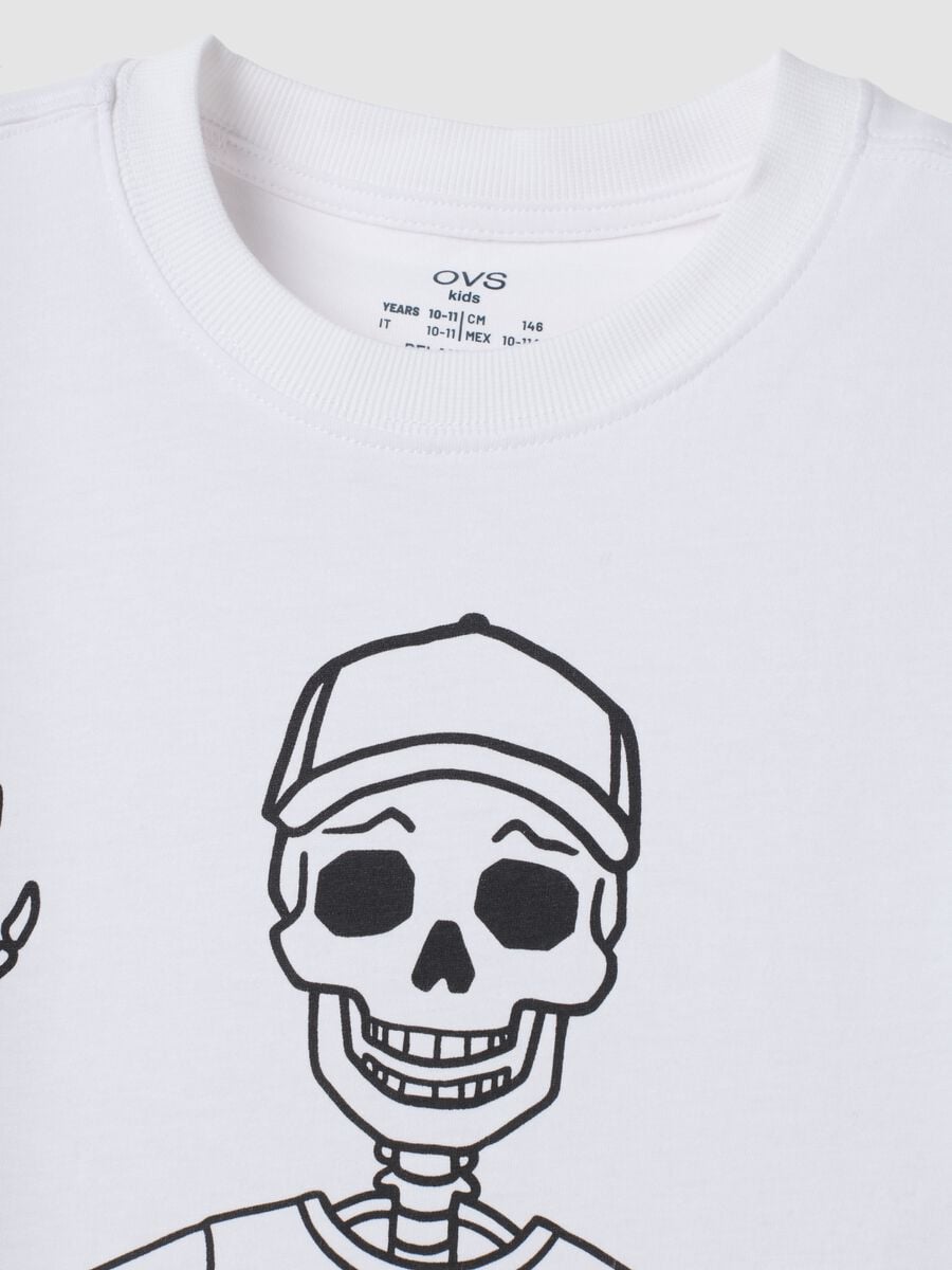 White organic cotton crew-neck T-shirt_1