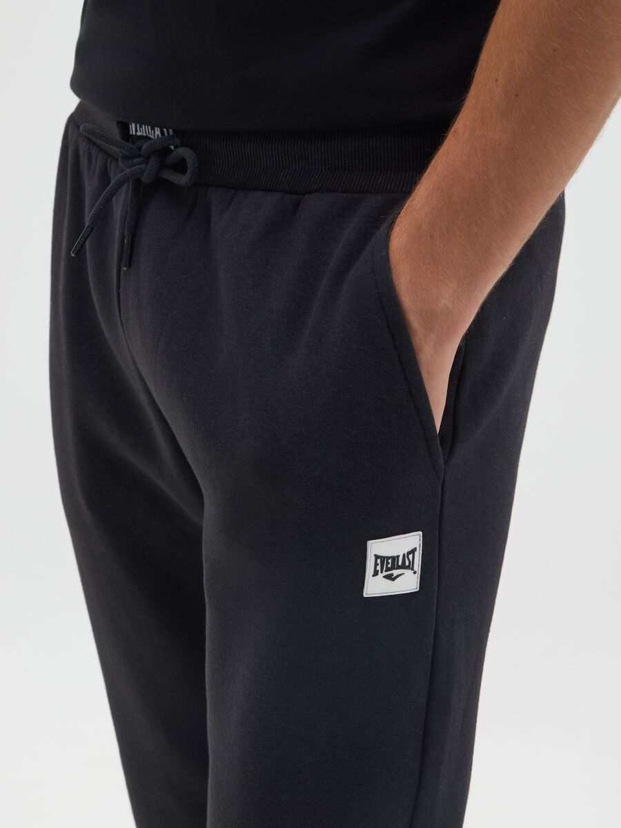 Pantaloni jogger in misto cotone nero Everlast_3