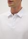 White short-sleeve mixed cotton polo, regular fit_3