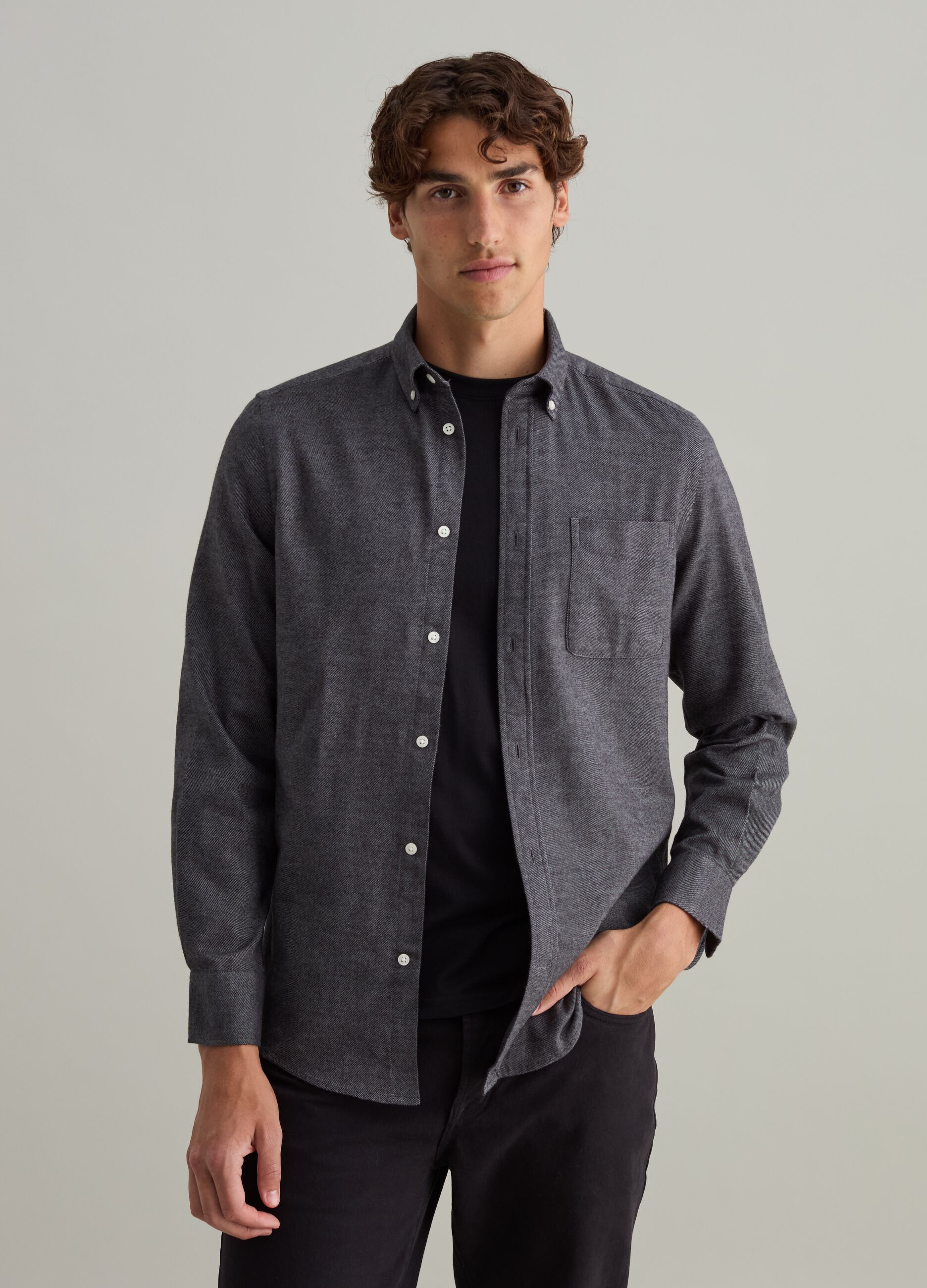 Camicie Uomo Grigio OVS