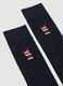 Black long Christmas cotton blend socks_1
