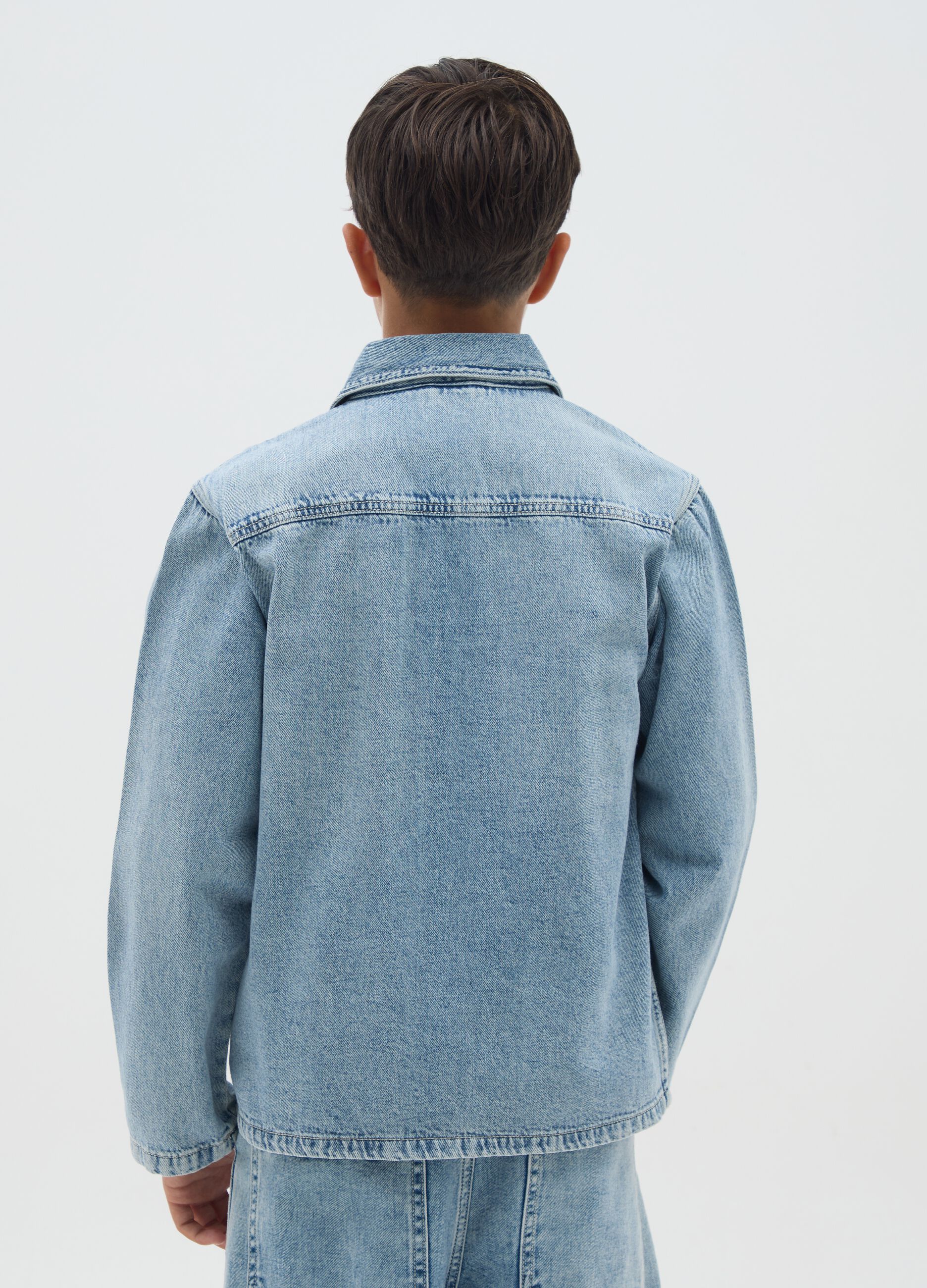 Regular Fit Denim Jacket for Boys