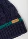 Multicolour children's beanie hat with pompom_3