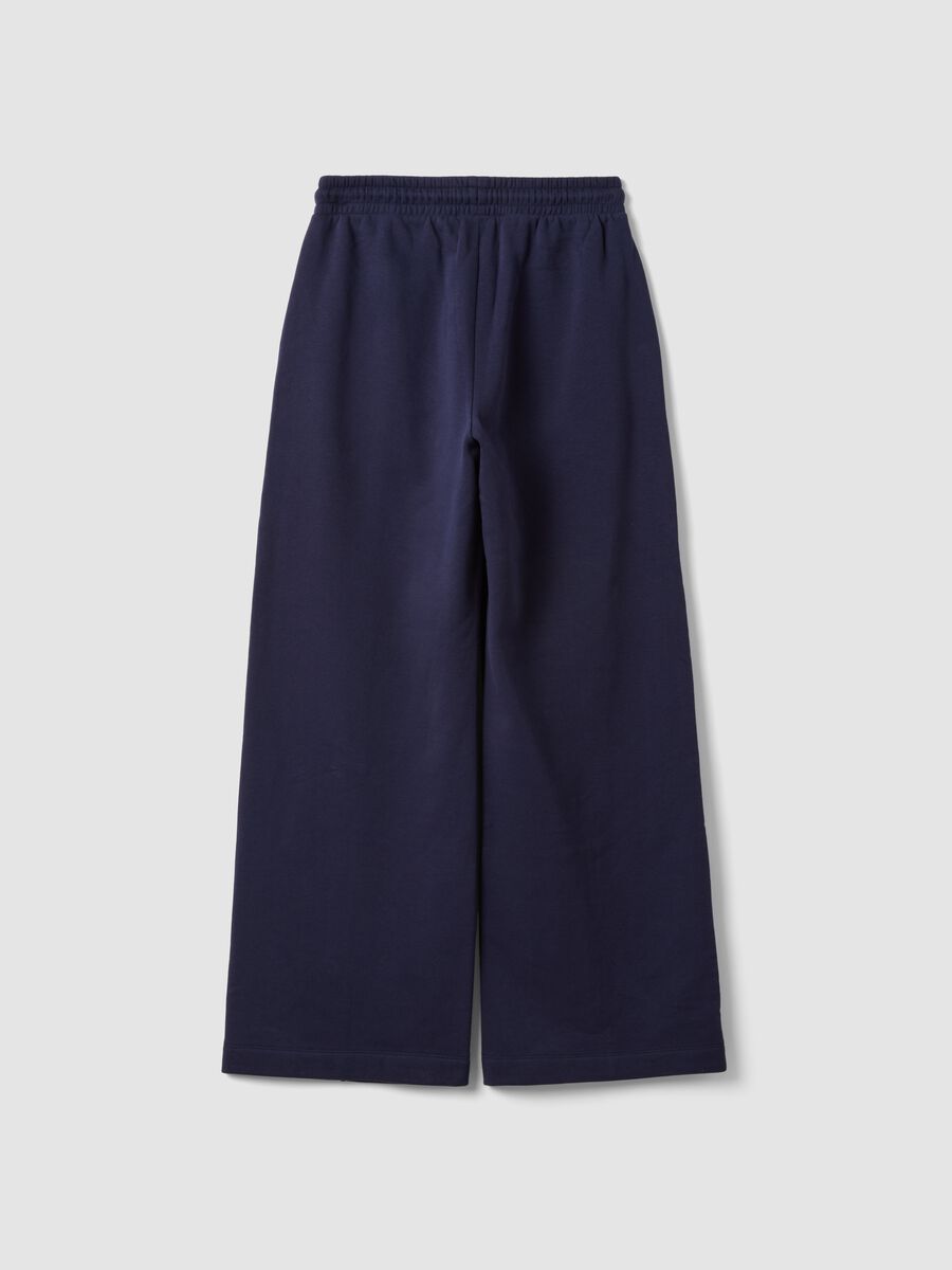 Blue cotton-blend straight-fit joggers_2