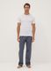 Blue striped organic cotton pyjama trousers_0