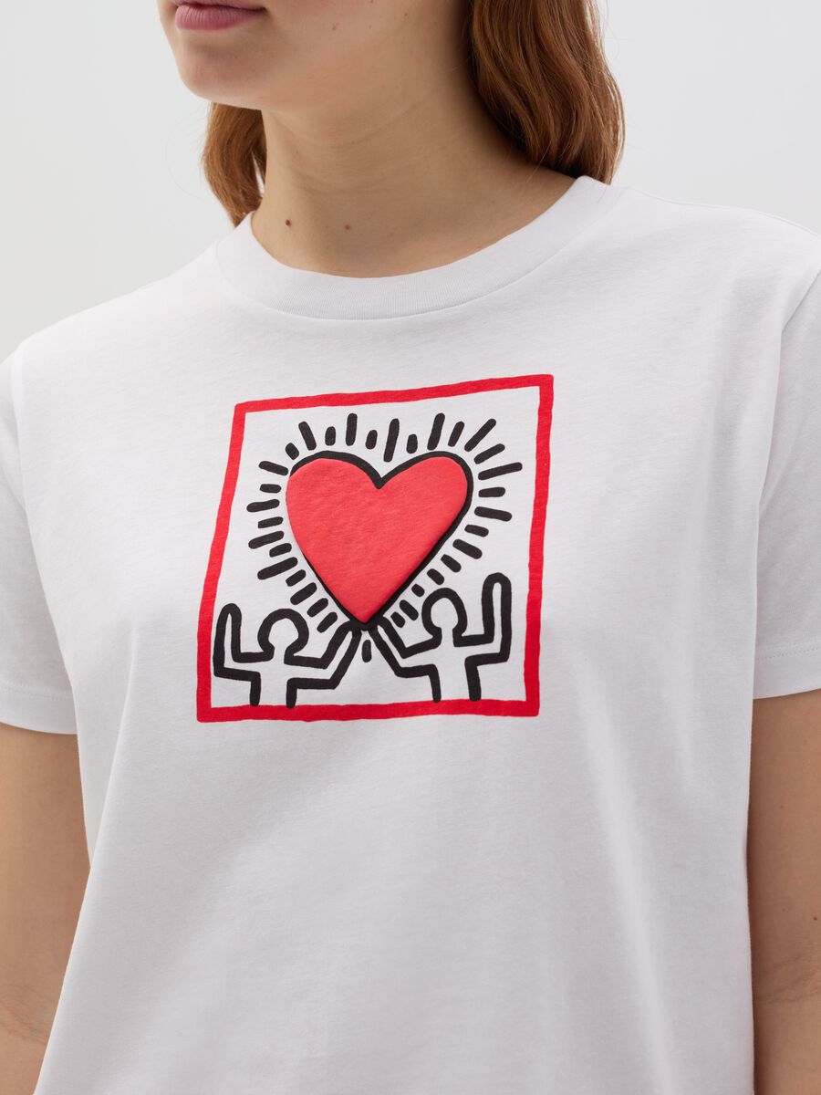 T-shirt with Keith Haring "The Heart” print_2