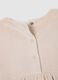 Beige velour dress with embroidered collar_3