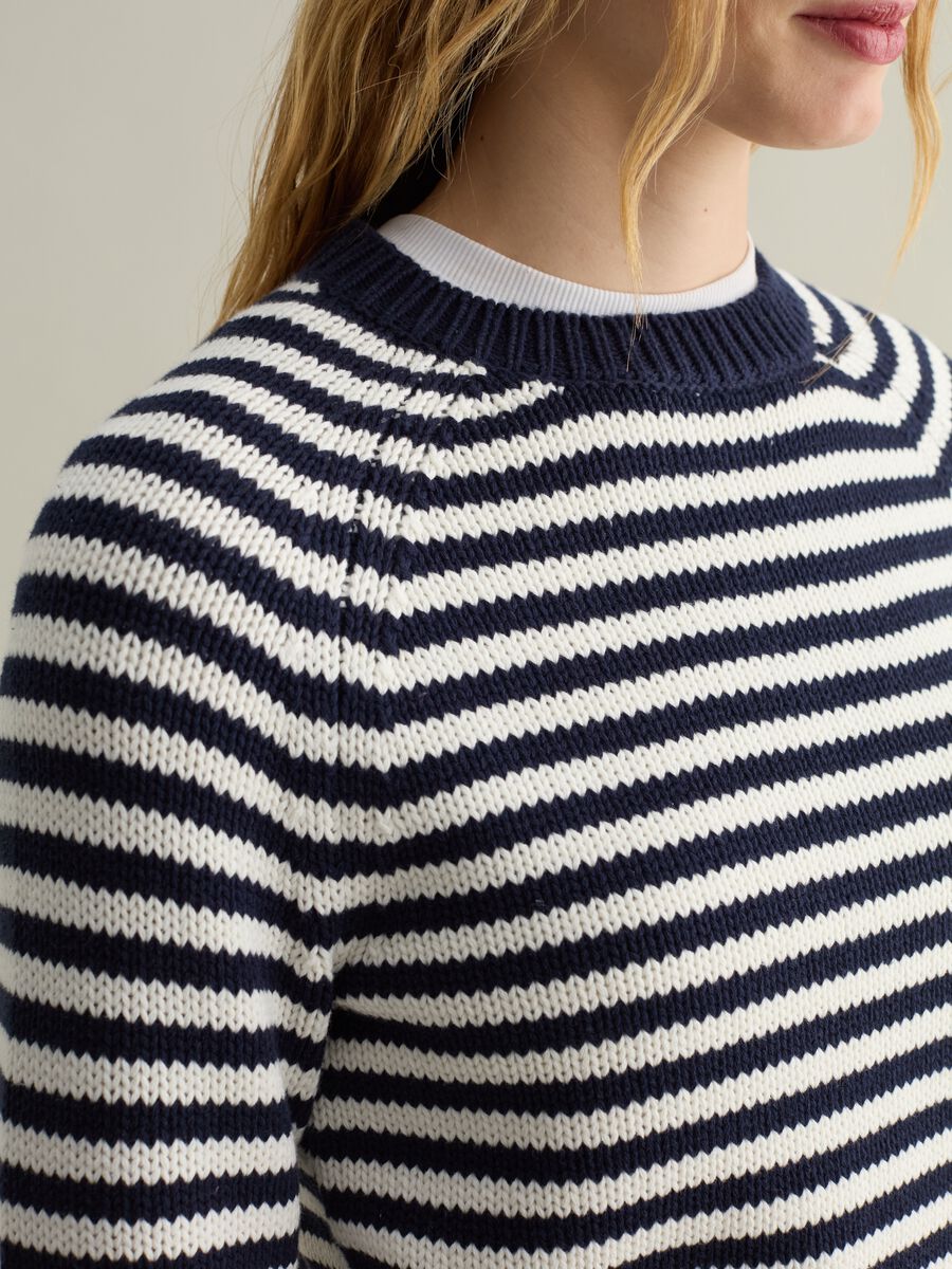 Striped pullover with raglan sleeves_3