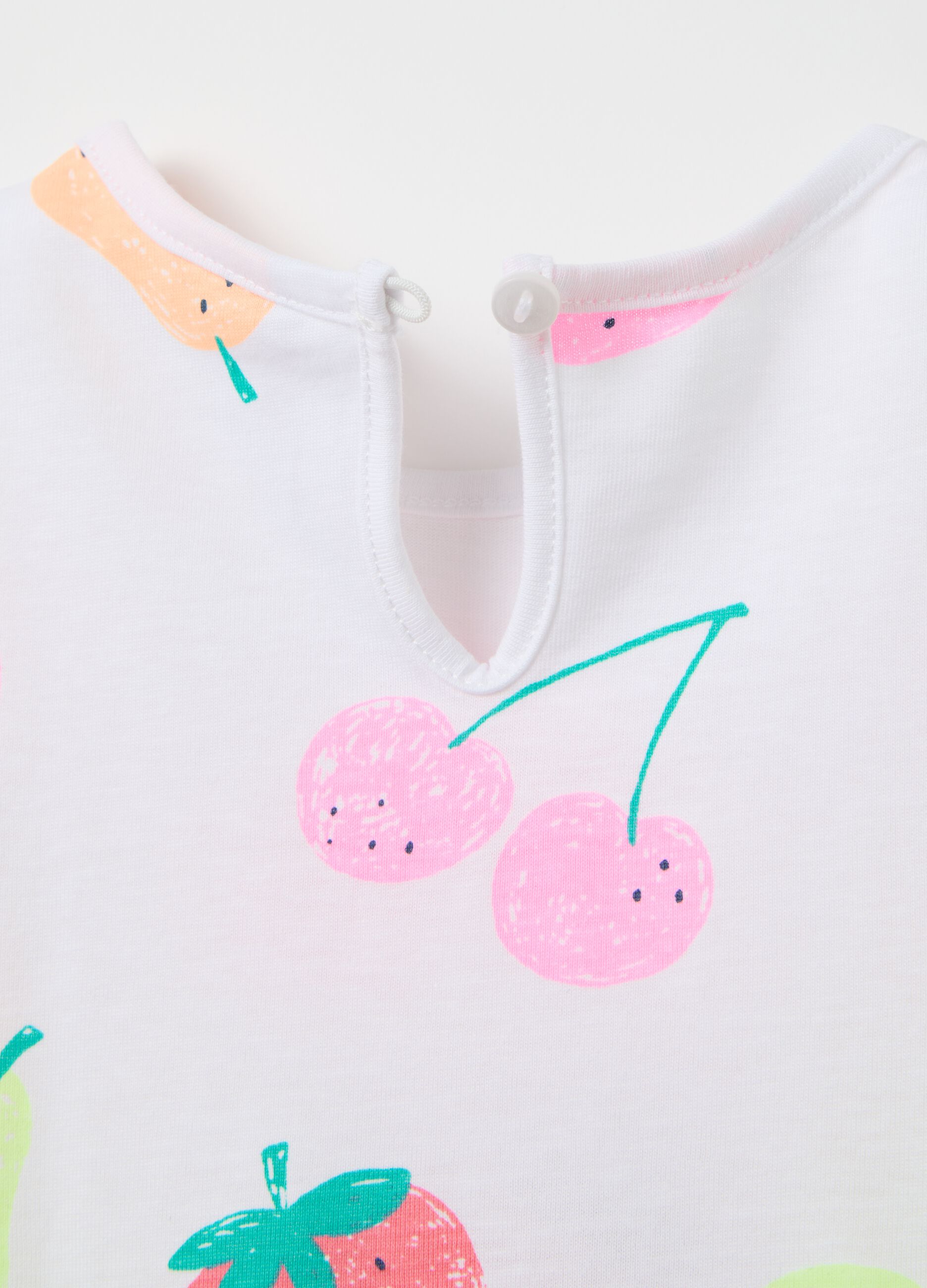 T-shirt in cotone con stampa all-over