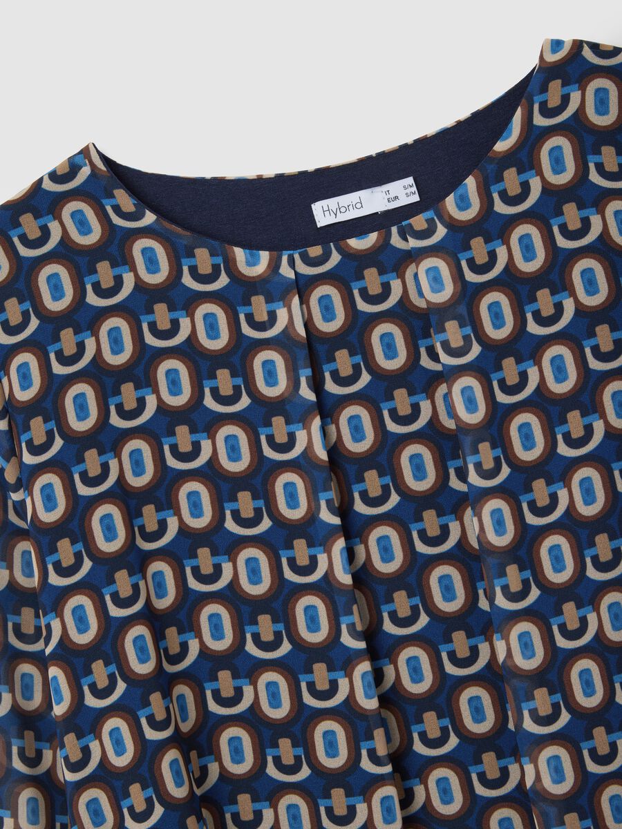 Blusa multicolor regular fit con fantasia_5