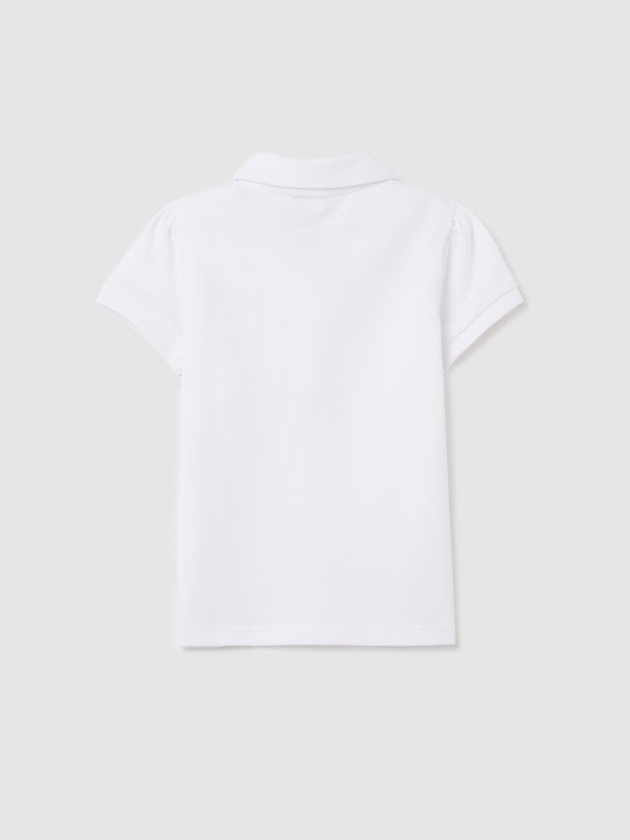 Piquet polo shirt with rounded collar_1