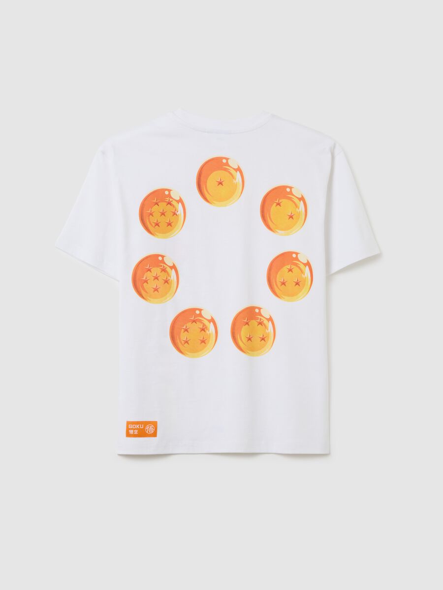 T-shirt da bambino in puro cotone bianca regular fit con stampa_1