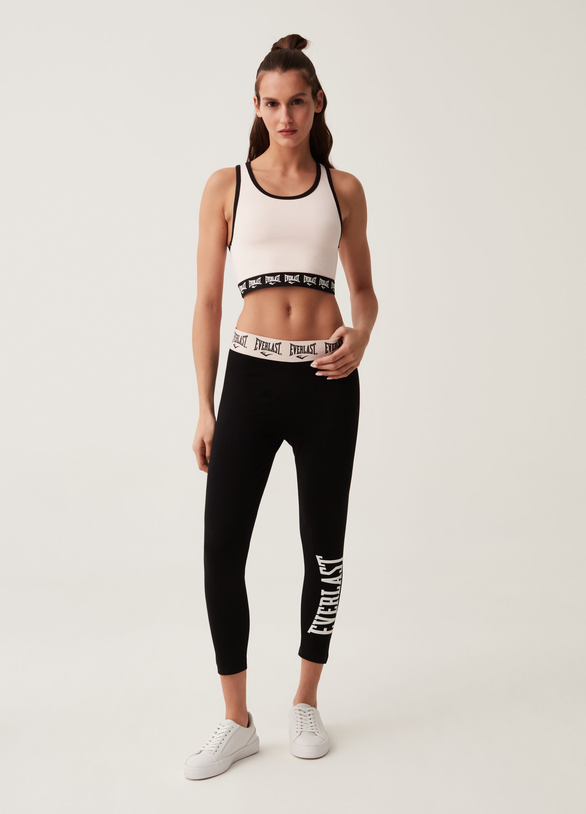 Leggings a tre quarti con stampa Everlast