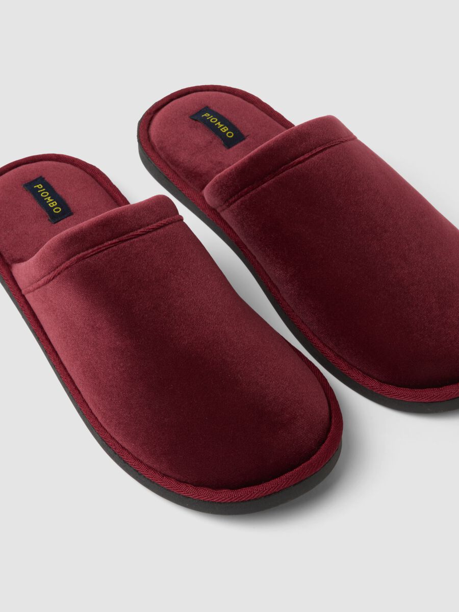 Pantofole rosse da casa con interno foderato_1