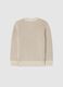 Beige Knitted Pullover_1