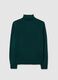 Green Turtleneck Sweater in Acrylic_4