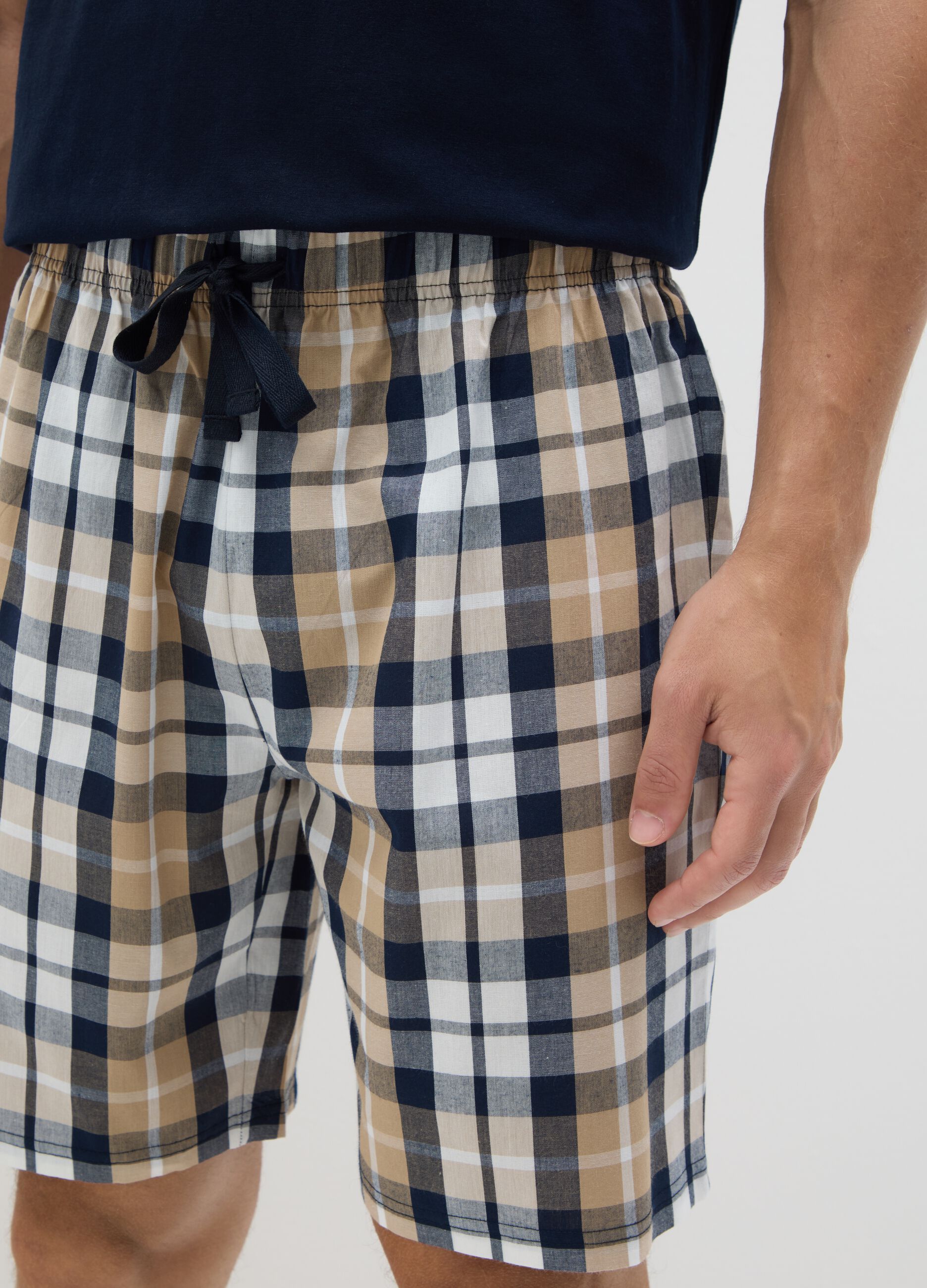 Ovs Short Blue Pyjama in Pure Cotton