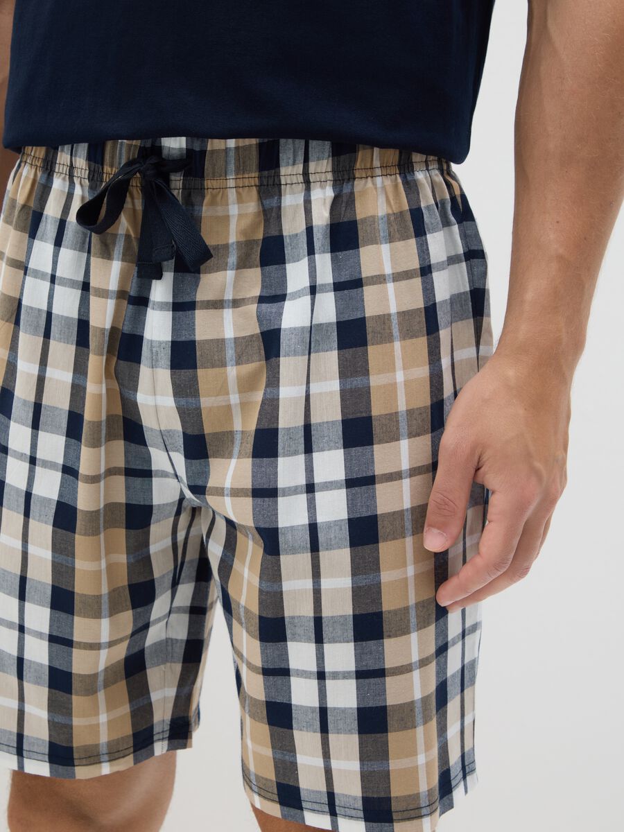 Ovs Short Blue Pyjama in Pure Cotton_2