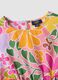 Multicoloured pure cotton dress with floral print_3