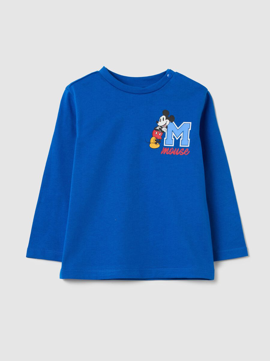 Long-sleeved T-shirt with Mickey Mouse print_0