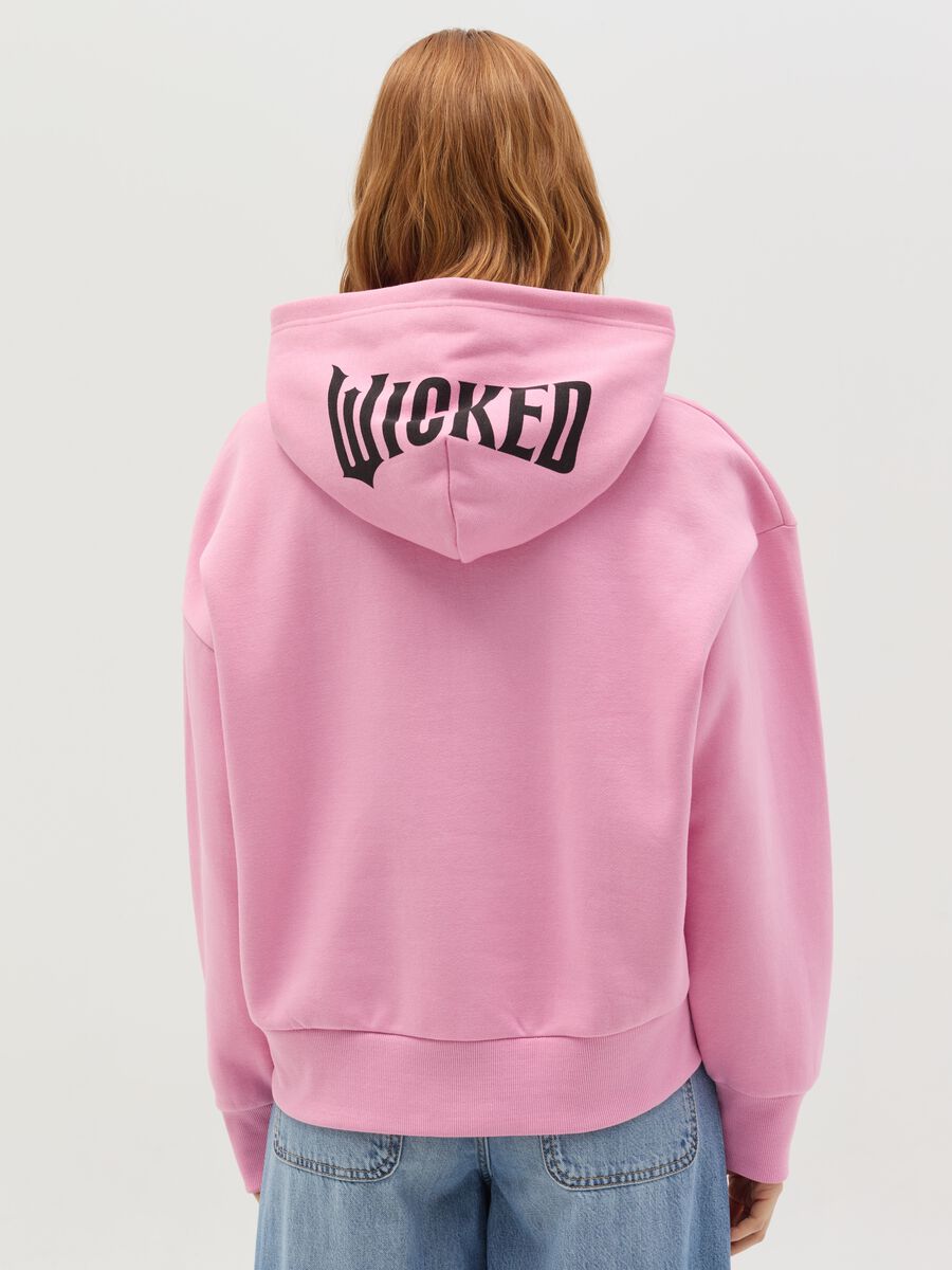 Sweatshirt with hood and Wicked print_3
