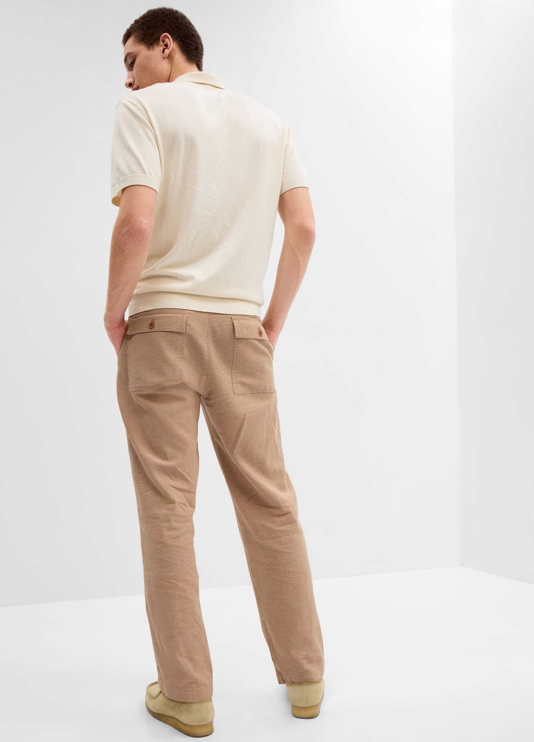 Pantaloni utility in cotone