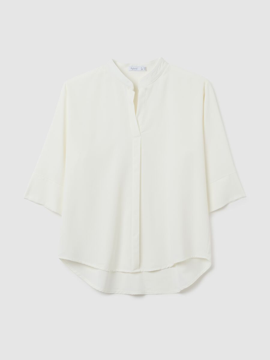 White pure cotton shirt regular fit_4