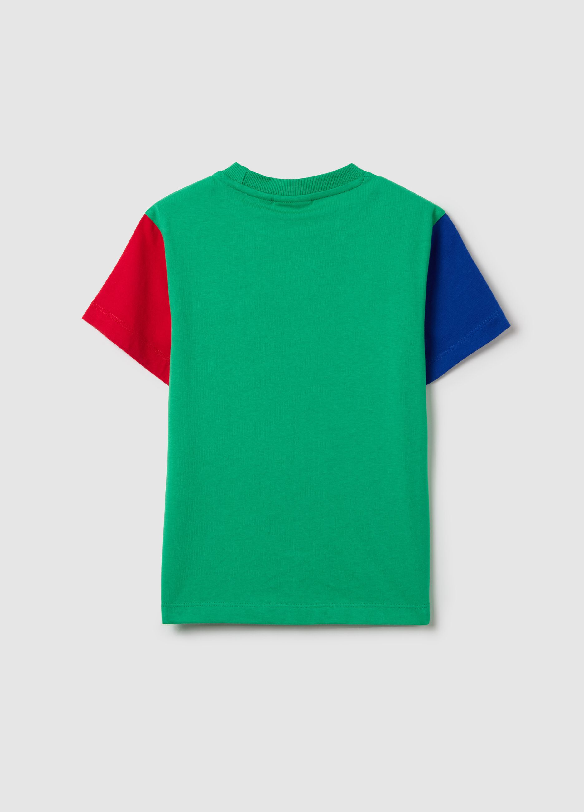 T-shirt in cotone color block stampa Super Mario™