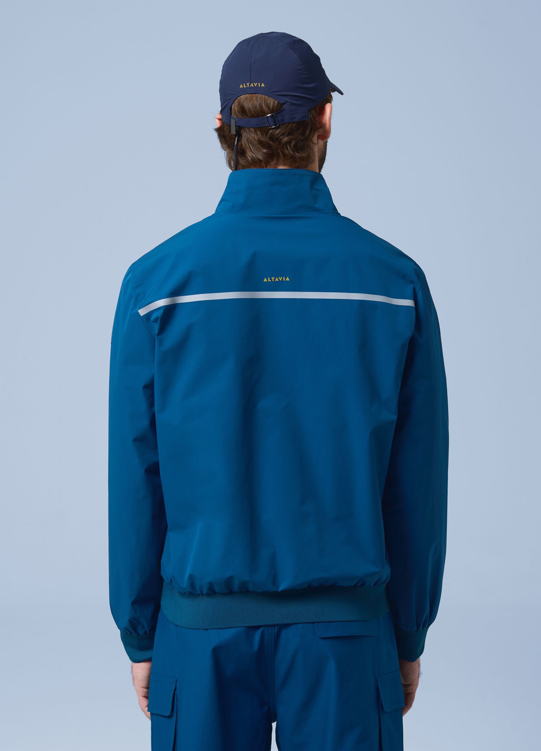 Giubbotto antivento ALTAVIA SAILING blu con zip
