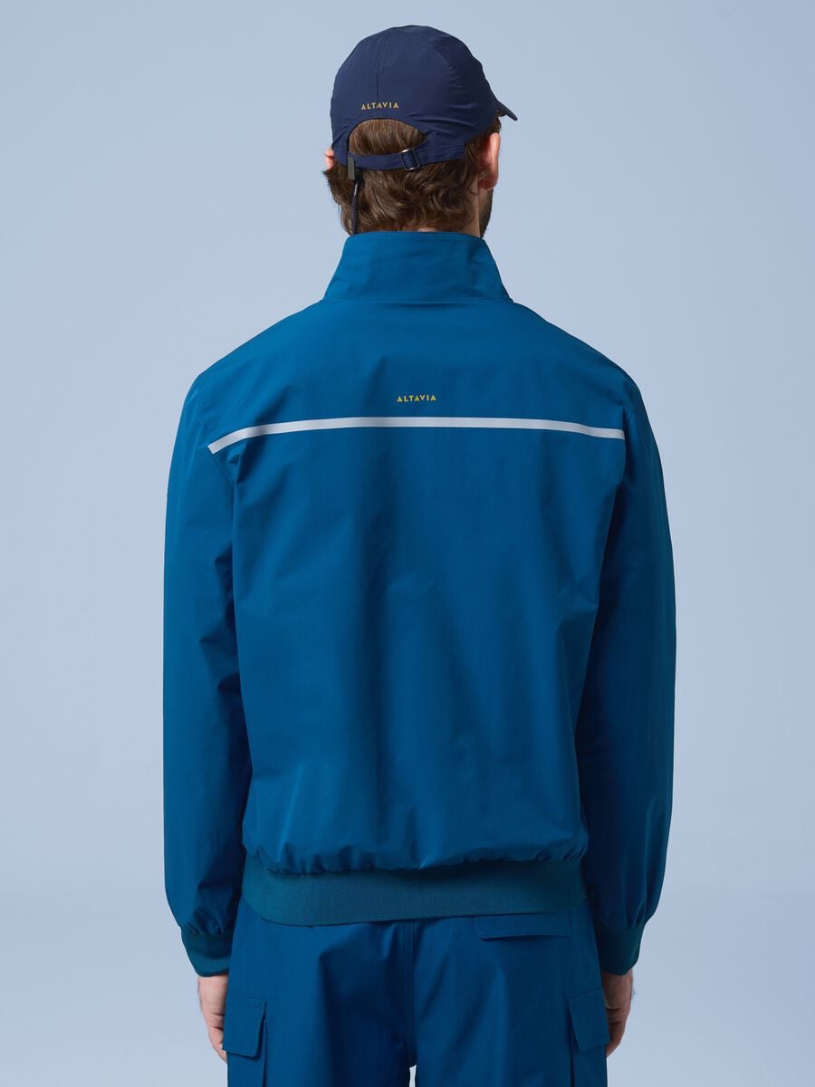 Giubbotto antivento ALTAVIA SAILING blu con zip_2