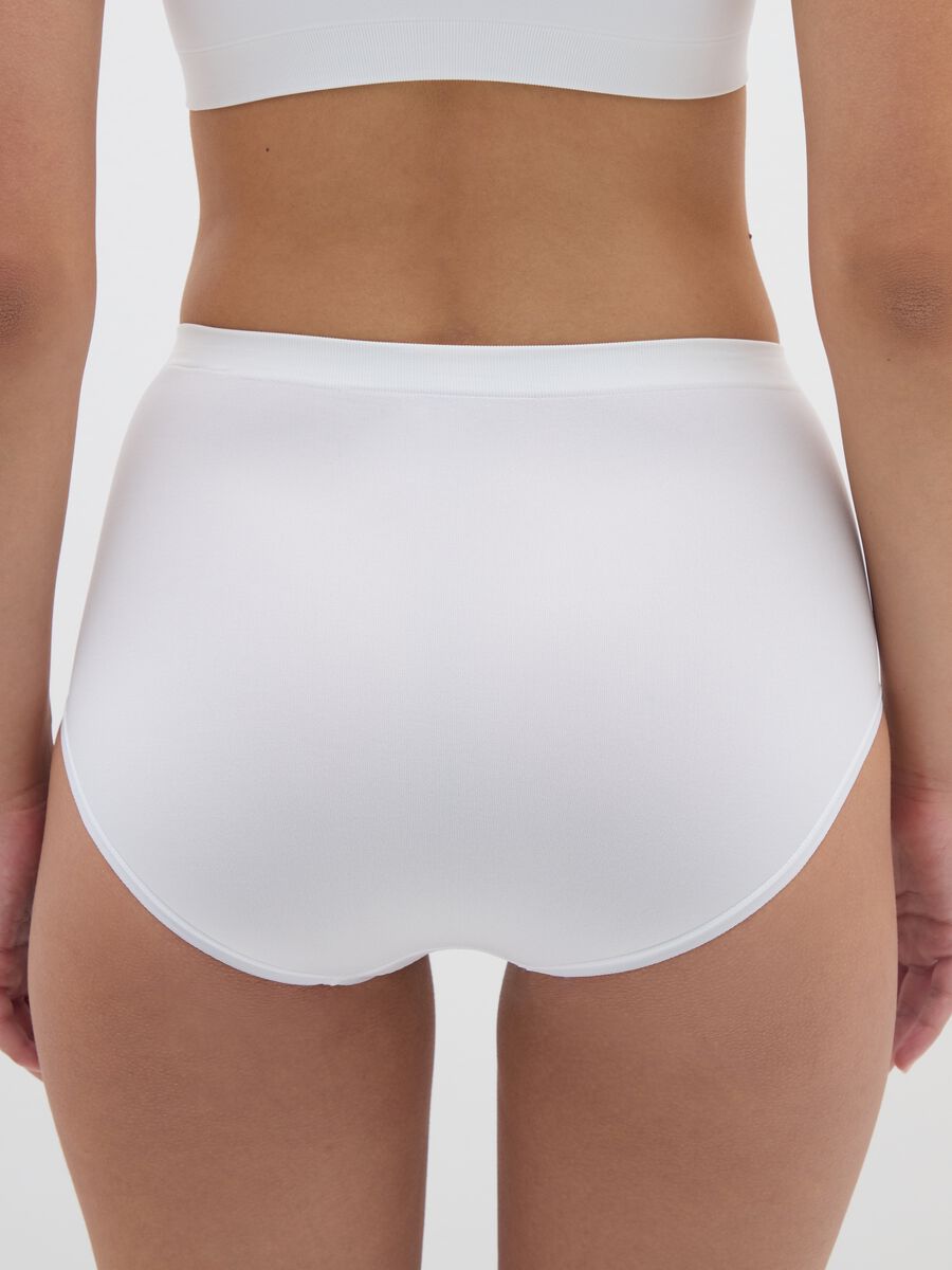 Slip in tessuto elasticizzato bianco_2