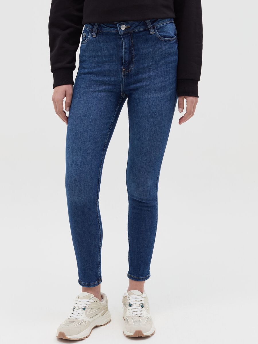 Cropped skinny-fit jeans_1