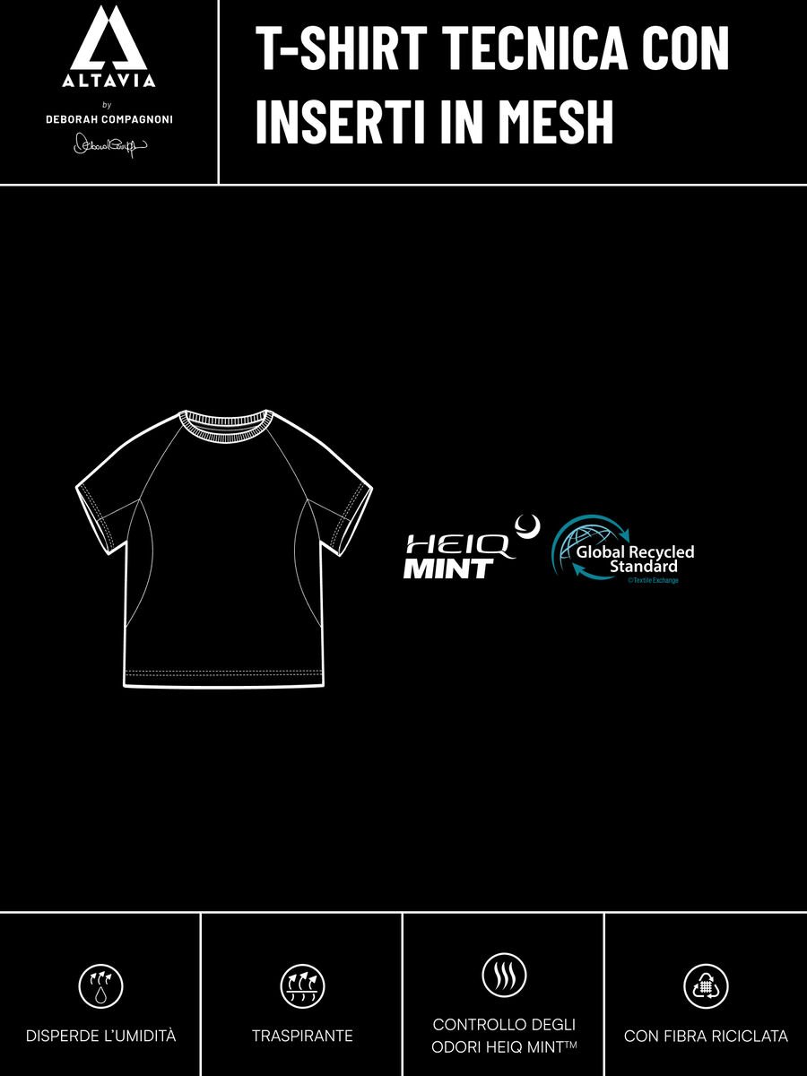 T-shirt tecnica con inserti in mesh ALTAVIA WITH DEBORAH COMPAGNONI_8