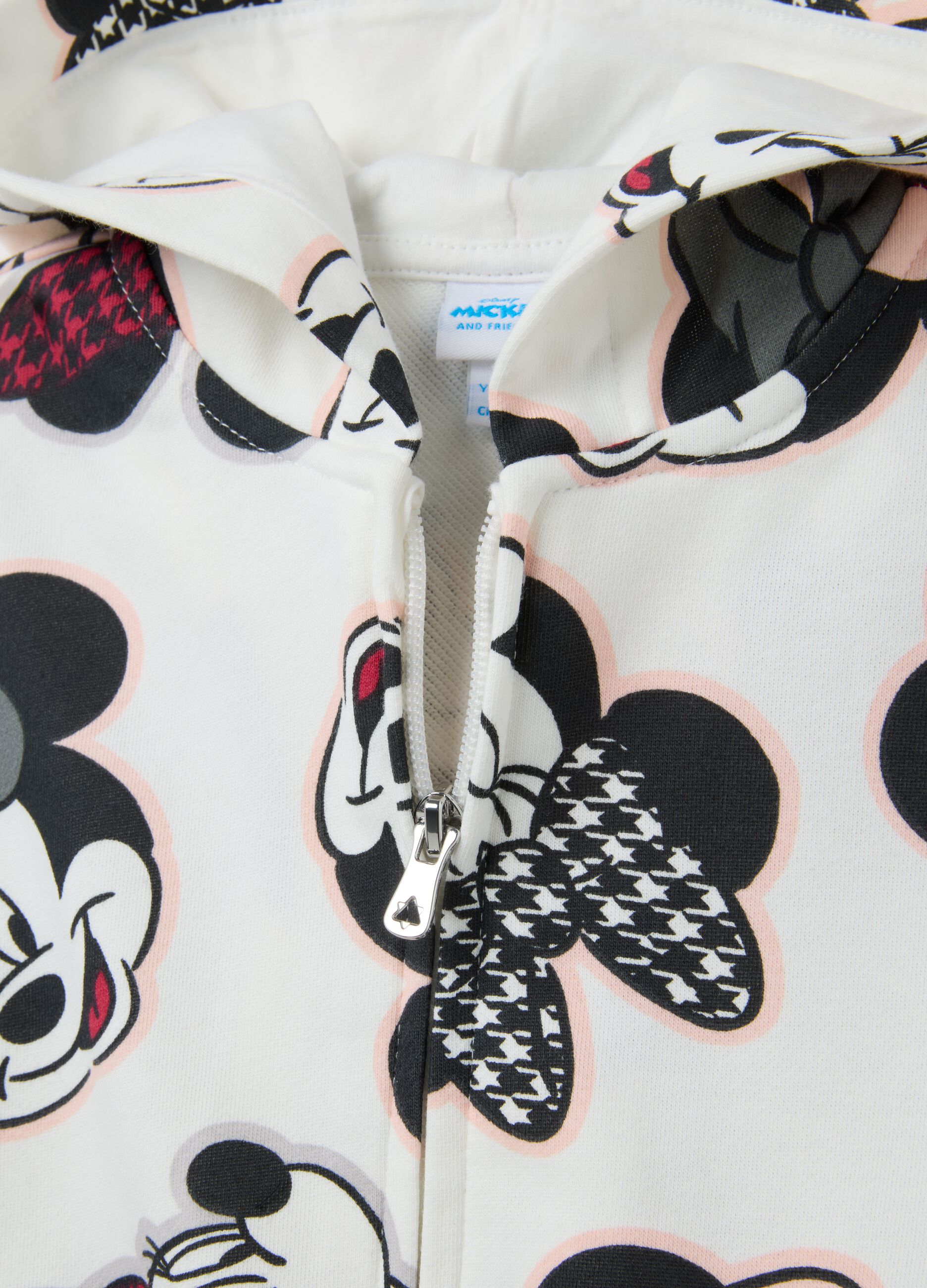 Girls' multicolour cotton blend sweatshirt regular fit with Minnie