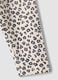 Multicolour organic cotton-blend animal print leggings for baby girl_3