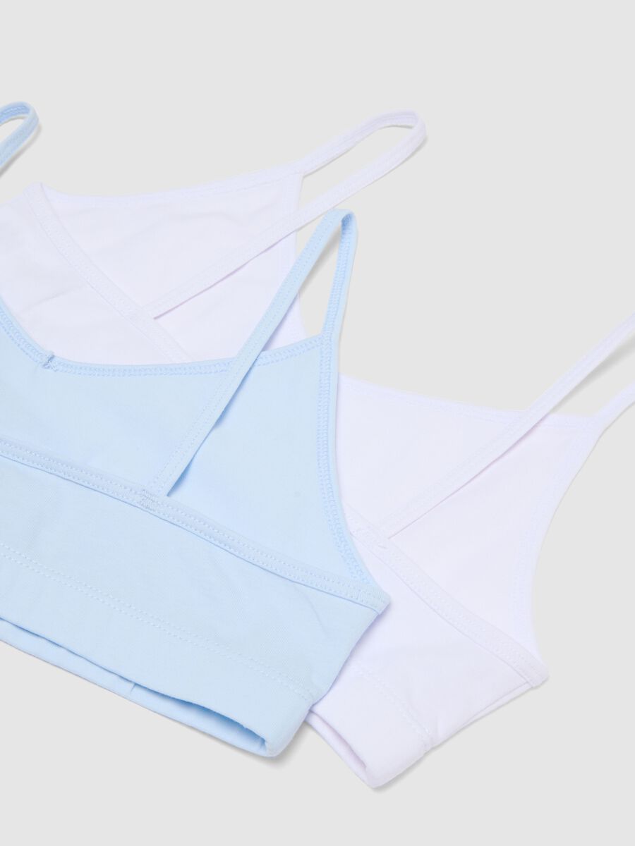 Bipack reggiseni in cotone elasticizzato multicolor da ragazza_3