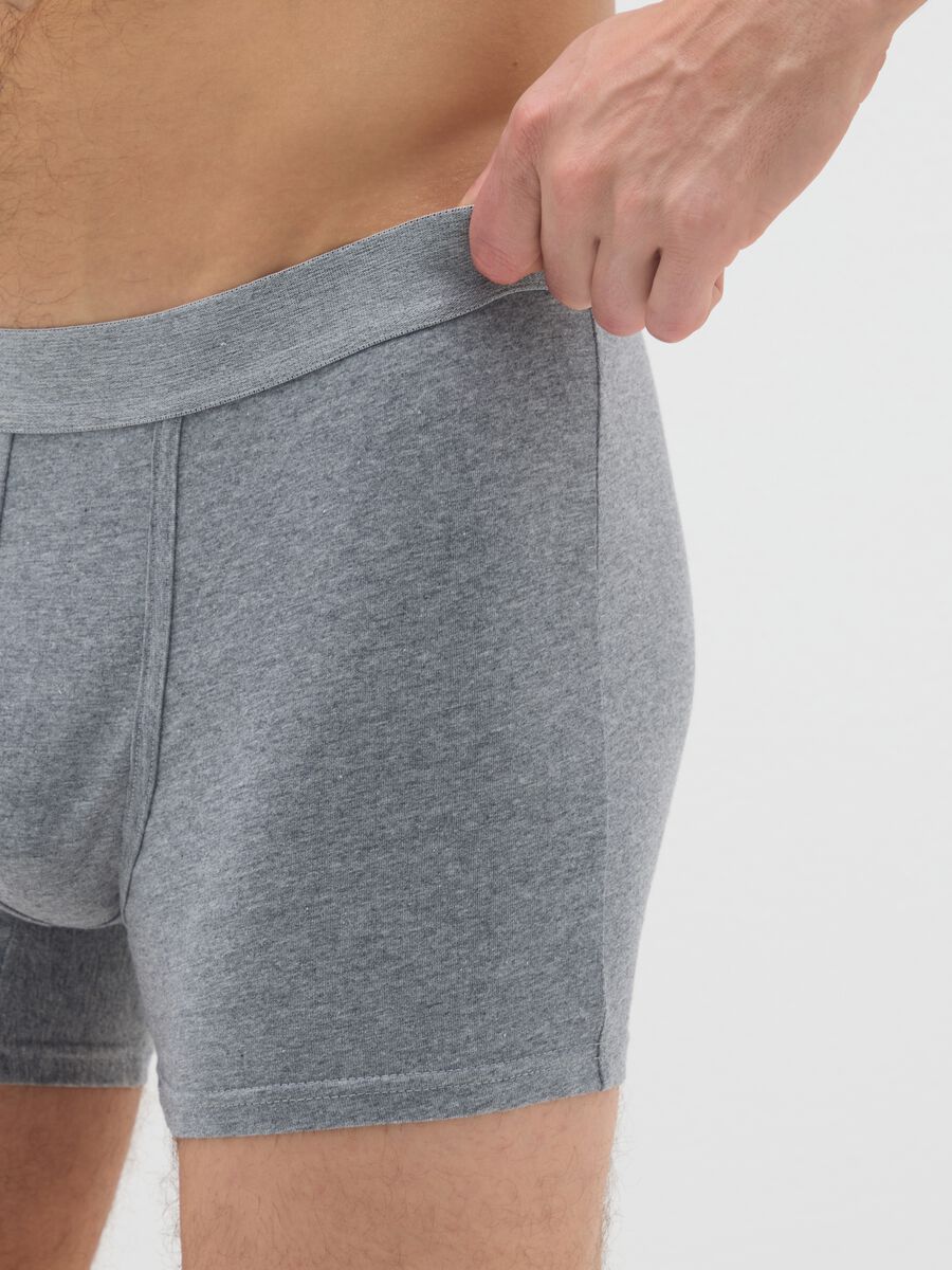 Tripack boxer in cotone elasticizzato multicolor regular fit_3
